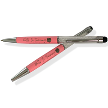 Load image into Gallery viewer, Light Pink Crystal/Stylus Pen